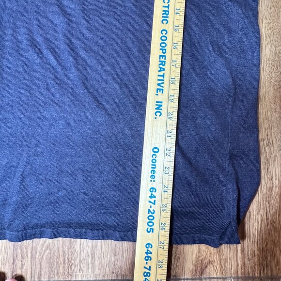 John Elliott Season Seven Navy Linen‎ Long Sleeve Sweater Made In USA Sz 1 Small - Picture 8 of 8